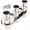 Mojiate Fishing Rod Holder Stainless Steel 3 Tubes Organizer Links Rack Rests Tackle view 1