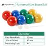 ApudArmis 90mm Bocce Ball Set, Boccia Outdoor Lawn Game for Beach Yard view 2
