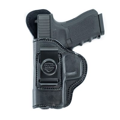 Maxx Carry IWB Leather Gun Holster for Beretta PX4 Storm Compact 9mm / 40ACP | S&W M&P M2.0 Compact 3.6 inch, M&P Shield M2.0 4 inch | Taurus TX22 LR, Black, Left Hand Draw