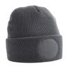 Beechfield B446 Circular Patch Beanie - Graphite Grey - One Size view 1
