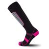 Pure Athlete Alpine Ski Socks Wool Snowboard and Skiing Warm Midweight Socks Merino Men and Women (L/XL, 1 Pair - Black/Neon Pink) view 2