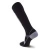 Pure Athlete Alpine Ski Socks Wool Snowboard and Skiing Warm Midweight Socks Merino Men and Women (S/M, 1 Pair - Black/Grey) view 3