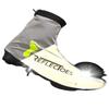 ReflecToes Reflective Winter Cycling Shoe Covers - Waterproof, Windproof Overshoes, Rear Hook and Loop & BioMotion Technology - for Men & Women (L) Silver view 1
