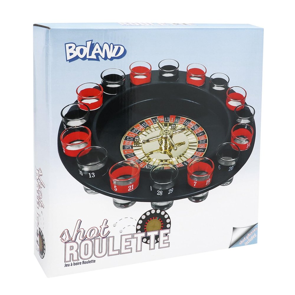 Boland 10135612 BOL30850 Drinking Game Roulette, Adult, Black, Red