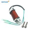 OVERSEE 3B2-06123 Alternator for Tohatsu Outboard Motor 8HP 9.8HP Parsun Hidea HDX 3B2-06123-1 3B2061231 3B2-06123-0 3B2061230 3B2-06128-0 3B2061280M8/9.8B 2 Stroke view 3