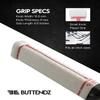 Buttendz Fusion Z Hockey Stick Replacement Grip - Reusable Design, Small Knob Player Grip for Top Hand Mobility, Fits All Stick Sizes (White, Red Drip) view 2