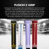 Buttendz Fusion Z Hockey Stick Replacement Grip - Reusable Design, Small Knob Player Grip for Top Hand Mobility, Fits All Stick Sizes (White, Red Drip) view 3