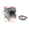 SMT- Portable Camping Outdoor Stove Cookware Stainless Steel Cooking Picnic Bowl Pot Pan Set view 3
