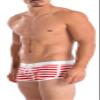Gary Majdell Sport Men's Contrast Boxer Brief Swimsuit Side Stars Medium view 3