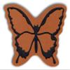 Toejamr Snowboard Stomp Pad - Butterfly - Brown view 1