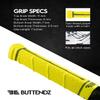 Buttendz Future Rubber Replacement Hockey Grip - Step Down Knob, Two-Tiered Player Knob with Twirl, Fits All Stick Sizes for Superior Control and Puck Feel (Yellow, Black Drip) view 2