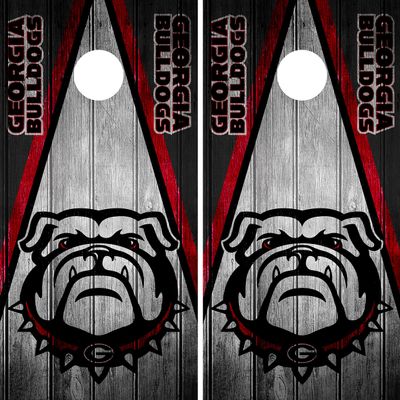 Georgia Bulldogs Cornhole Wrap Skin Vinyl Game Art Sticker Decal Vintage DT14 (Laminated)