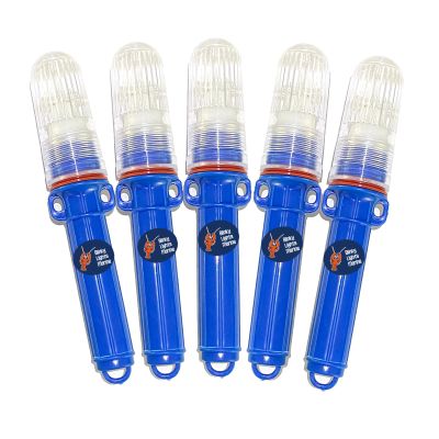 Blinky Lights Marine Fishing Strobe, Blue LED Flashing, Pack of 5, Model SP, Glow Stick Replacement