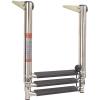 Mojiate 3-Step Telescoping Boat Ladder | Marine-Grade 316 Stainless Steel | 900lb Capacity | Anti-Slip Treads & Dual Handrails | Collapsible for Pontoon, Yacht & Dock view 1