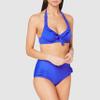 Pour Moi Splash Frill Underwire Tankini Top, 32G, Ultramarine view 3
