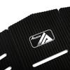 AQUBONA 3 Piece Stomp Pad Surfboard EVA Traction Pad with 3M Adhesive Professional Tail Pad/Applies All Boards - Surfboards, Shortboard, Longboard, Skimboard, Snowboard/Black White Blue view 3