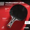 STIGA Talon Ping Pong Paddle - 6-Ply Ultra-Light Blade - 2mm Tournament-Approved Sponge - Flared Handle for Enhanced Control - Competitive Table Tennis Racket for Family Fun view 2