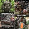 ALPS OutdoorZ Grand Slam Turkey Vest Featuring Removable Sit Anywhere Kickstand Frame and Fold-Away Seat, Large Game Bag, and Cell Phone Use in Pocket, XL, Mossy Oak Bottomland view 2