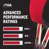 STIGA Torch Ping Pong Paddle - 5-Ply Ultra-Light Blade - 2mm Tournament-Approved Sponge - Flared Handle for Enhanced Control - Competitive Table Tennis Racket for Family Fun view 3
