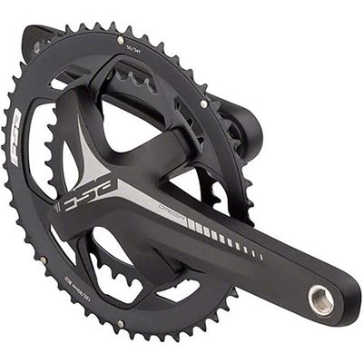 Full Speed Ahead - Omega Adventure Series Alloy Double Crankset Without Bottom Bracket | MegaExo and BB386EVO Technology | for Road Bike | 10/11 Speed Compatible | 30/46T 165 mm