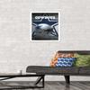 Trends International NFL Dallas Cowboys - Helmet 16 Wall Poster, 14.725" x 22.375", White Framed Version view 2