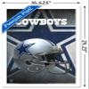 Trends International NFL Dallas Cowboys - Helmet 16 Wall Poster, 14.725" x 22.375", White Framed Version view 3