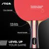 STIGA Performance 4 Player Ping Pong Paddle Set of 4  Table Tennis Rackets, 6  3 Star Orange and White Balls view 3