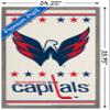 Trends International NHL Washington Capitals - Logo 14 Wall Poster, 22.375" x 34", Barnwood Framed Version view 3