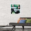 Trends International NHL Dallas Stars - Tyler Seguin and Jamie Benn 14 Wall Poster, 14.725" x 22.375", White Framed Version view 2