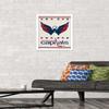 Trends International NHL Washington Capitals - Logo 14 Wall Poster, 14.725" x 22.375", White Framed Version view 2