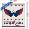 Trends International NHL Washington Capitals - Logo 14 Wall Poster, 14.725" x 22.375", White Framed Version view 3
