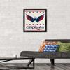 Trends International NHL Washington Capitals - Logo 14 Wall Poster, 14.725" x 22.375", Black Framed Version view 2