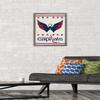Trends International NHL Washington Capitals - Logo 14 Wall Poster, 14.725" x 22.375", Barnwood Framed Version view 2
