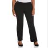Rafaella Womens Soft Crepe Modern Fit Dress (Petite And Missy Sizes 4-16) Pants, Black, 12 Petite US view 1