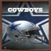 Trends International NFL Dallas Cowboys - Helmet 16 Wall Poster, 14.725" x 22.375", Mahogany Framed Version view 1