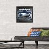 Trends International NFL Dallas Cowboys - Helmet 16 Wall Poster, 14.725" x 22.375", Black Framed Version view 2