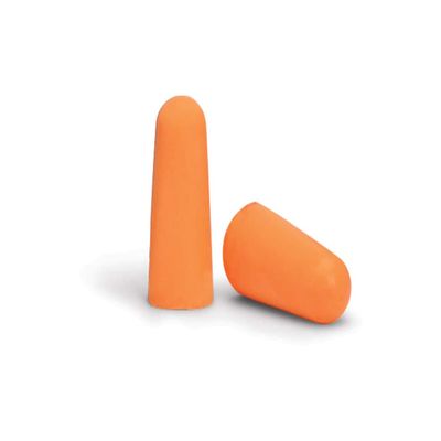 Walker's 32dB NRR Sound Blocking PU Foam Passive Hearing Protection Range Shooting Hunting Work Soft Comfortable Adaptable Orange Earplugs - 25 Pair Bag