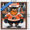 Trends International NHL Philadelphia Flyers - Gritty 19 Wall Poster, 14.725" x 22.375", Mahogany Framed Version view 3