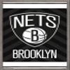 Trends International NBA Brooklyn Nets - Logo 15 Wall Poster, 22.375" x 34", Barnwood Framed Version view 1