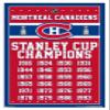Trends International NHL Montreal Canadiens Champions 13 Wall Poster, 14.725" x 22.375", White Framed Version view 1
