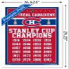 Trends International NHL Montreal Canadiens Champions 13 Wall Poster, 14.725" x 22.375", White Framed Version view 3
