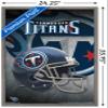Trends International NFL Tennessee Titans - Helmet 18 Wall Poster, 22.375" x 34", Barnwood Framed Version view 3