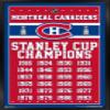 Trends International NHL Montreal Canadiens Champions 13 Wall Poster, 14.725" x 22.375", Black Framed Version view 1