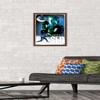 Trends International NHL Vancouver Canucks - Brock Boeser 18 Wall Poster, 14.725" x 22.375", Mahogany Framed Version view 2