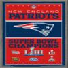 Trends International NFL New England Patriots - Champions 19 Wall Poster, 22.375" x 34", Barnwood Framed Version view 1