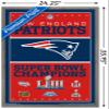 Trends International NFL New England Patriots - Champions 19 Wall Poster, 22.375" x 34", Barnwood Framed Version view 3