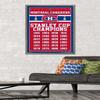 Trends International NHL Montreal Canadiens Champions 13 Wall Poster, 22.375" x 34", Barnwood Framed Version view 2