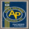 Trends International NFL Green Bay Packers - Retro Logo 14 Wall Poster, 22.375" x 34", Barnwood Framed Version view 1