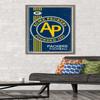 Trends International NFL Green Bay Packers - Retro Logo 14 Wall Poster, 22.375" x 34", Barnwood Framed Version view 2