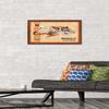 NFL Cincinnati Bengals - Retro Logo 14 Wall Poster, 22.4L" x 14.7W", Mahogany Framed Version view 2